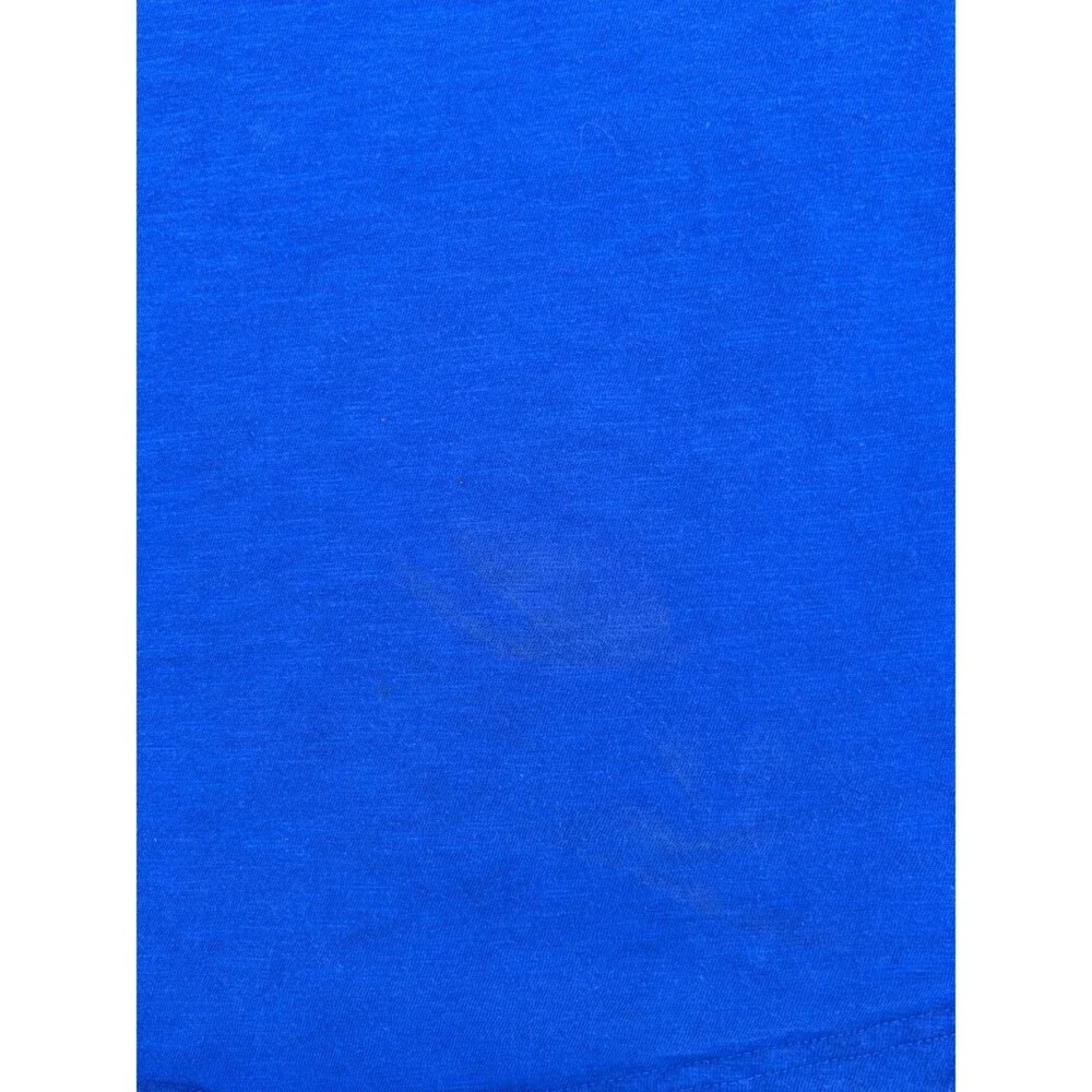 Mitchell & Ness T-Shirt Texas Rangers Mens XL Blue Colorblock 3/4 Sleeve